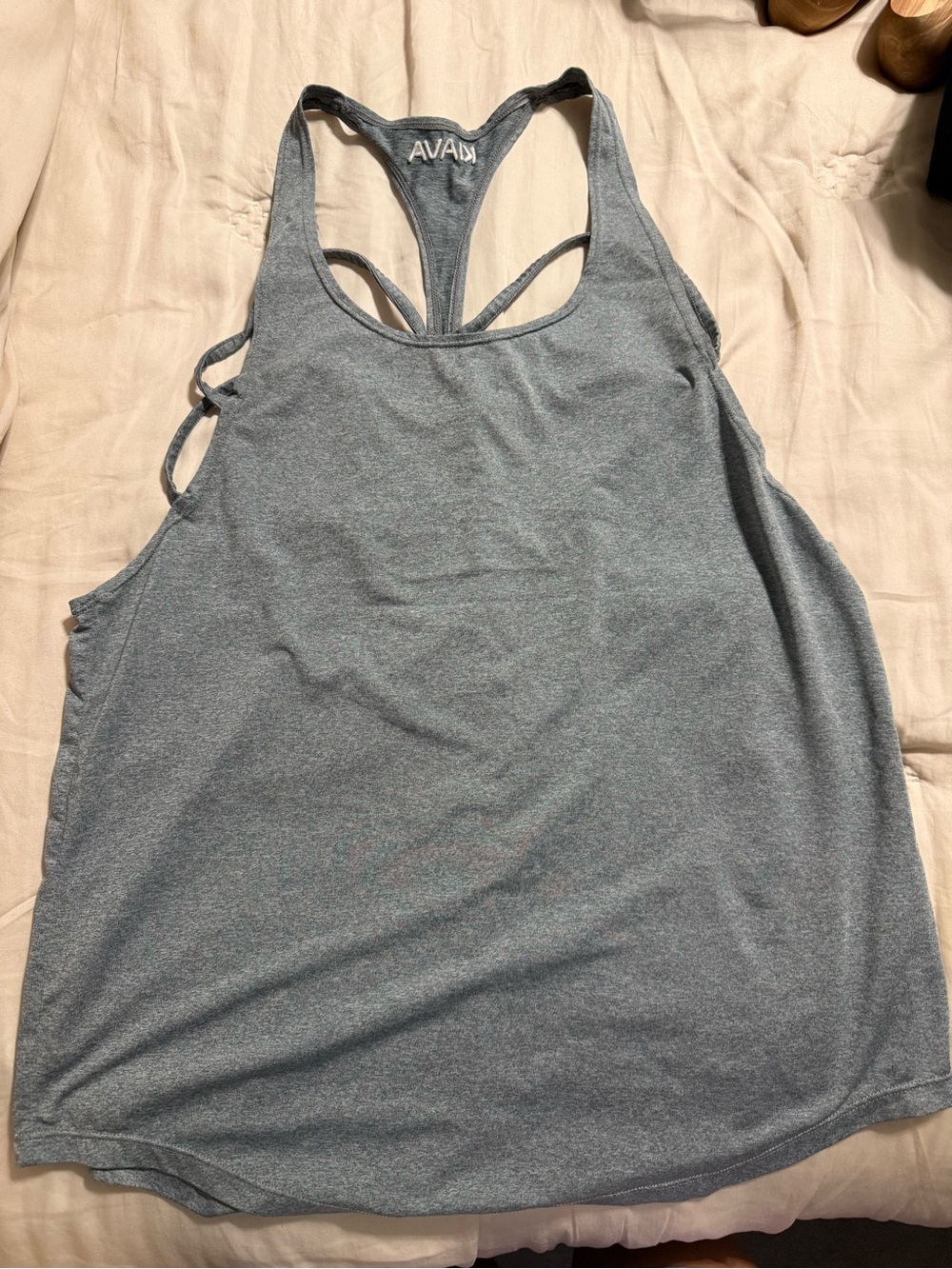 KIAVA Heathered gray Racerback Tank Top